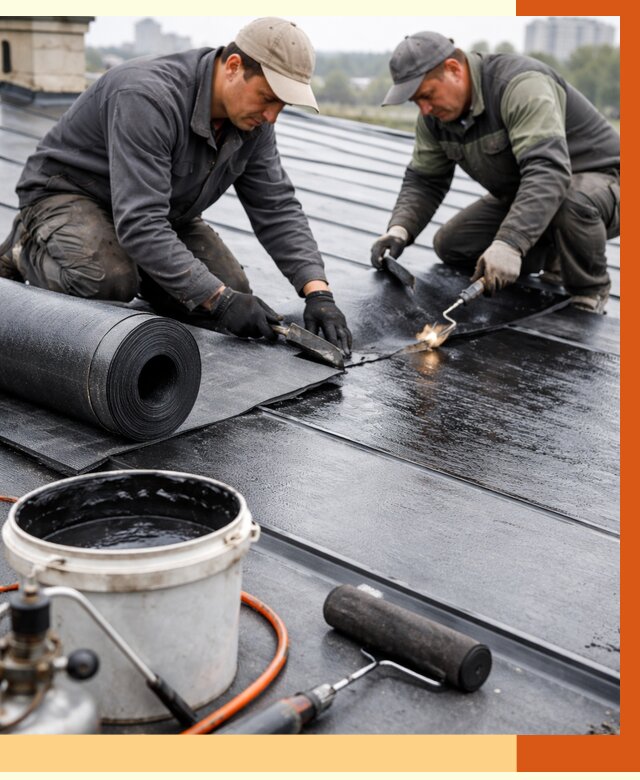 Гидроизоляция фальцевой кровли в Юрге от 8022 руб. под ключ | ТепломастерЮрг