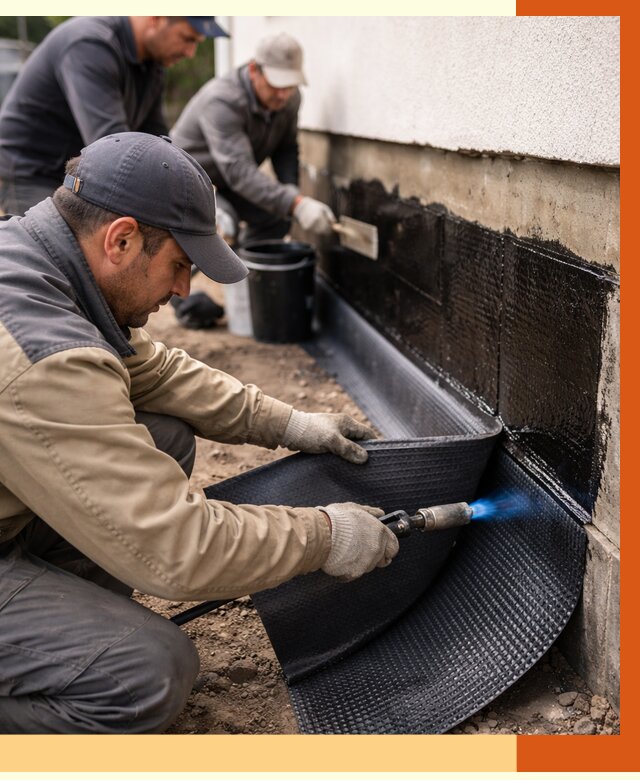 Гидроизоляция цоколя и отмостки в Юрге от 9092 руб. — ТепломастерЮрг