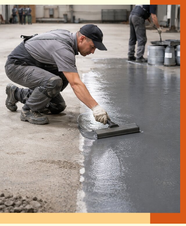 Гидроизоляция промышленного пола в Юрге от 1284 руб./м2 — ТепломастерЮрг специалисты под ключ