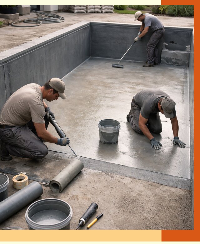 Профессиональная гидроизоляция бассейна в Юрге от 6952 руб. за м2 | ТепломастерЮрг