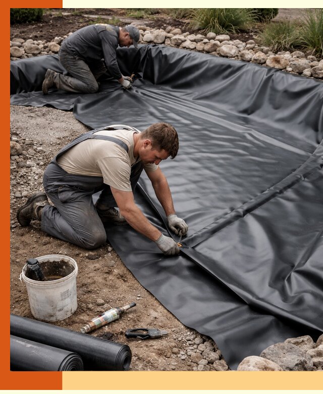 Гидроизоляция пруда в Юрге: надежная защита и герметизация