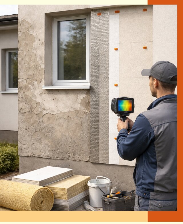 Тепловизионное обследование фасада в Юрге от 4813 руб. под ключ | ТепломастерЮрг